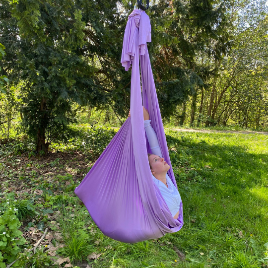 Kit complet 7m avec émerillon hamac yoga aérien lilas en provence - OYA YOGA