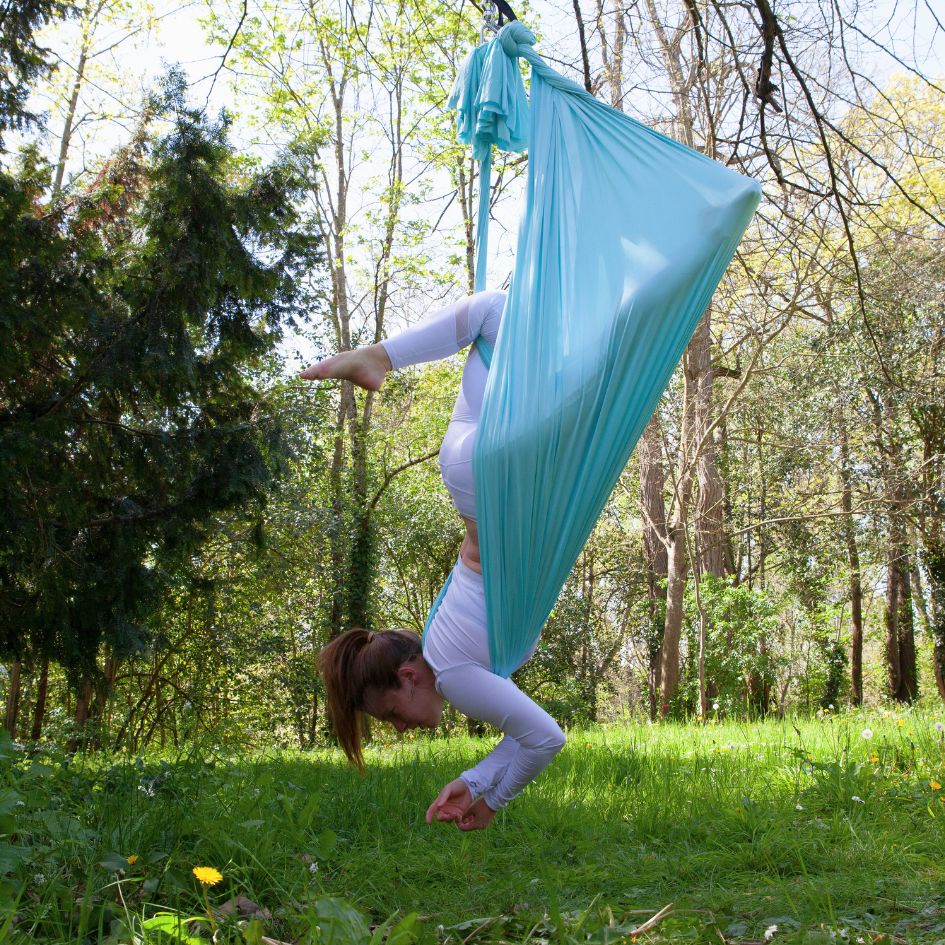 Kit hybride yoga aérien et danse aérienne bleu nuage - OYA YOGA